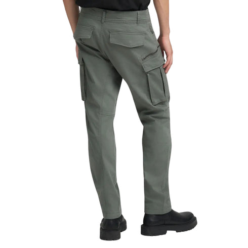 Pantalone Uomo cargo, multitasca con etichetta logo